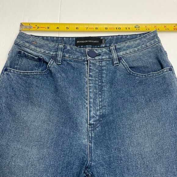 Brandon Maxwell High Rise Medium Wash Jeans size 28 - Picture 8 of 12